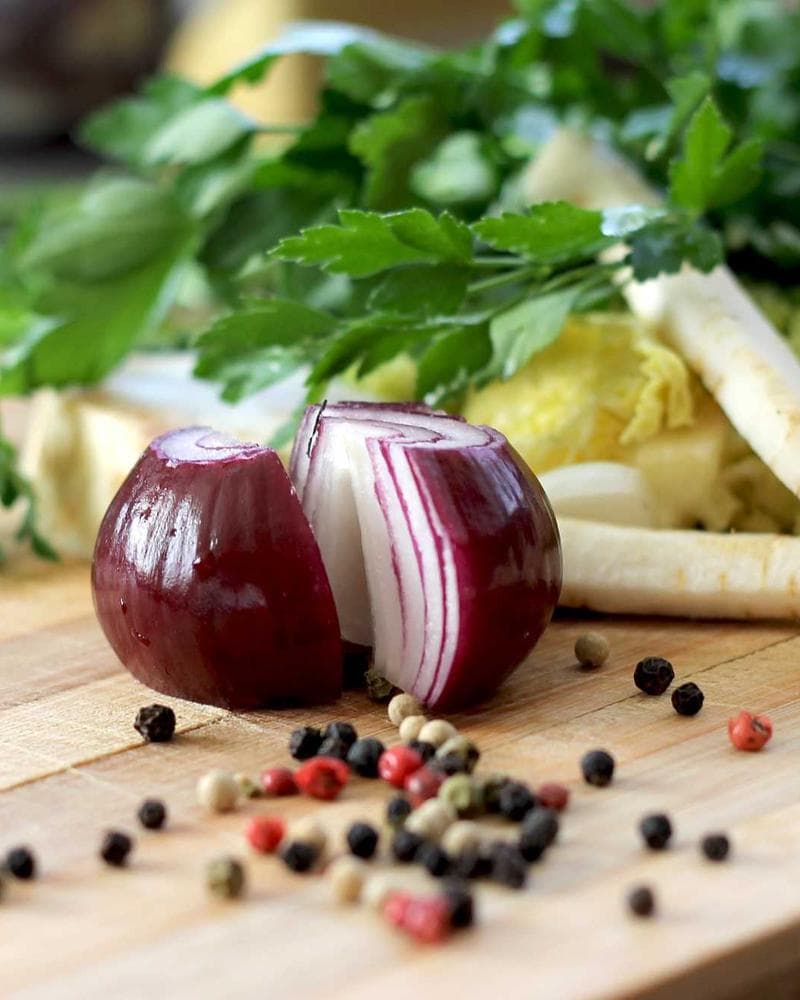 Fresh ingredients styled for culinary photography